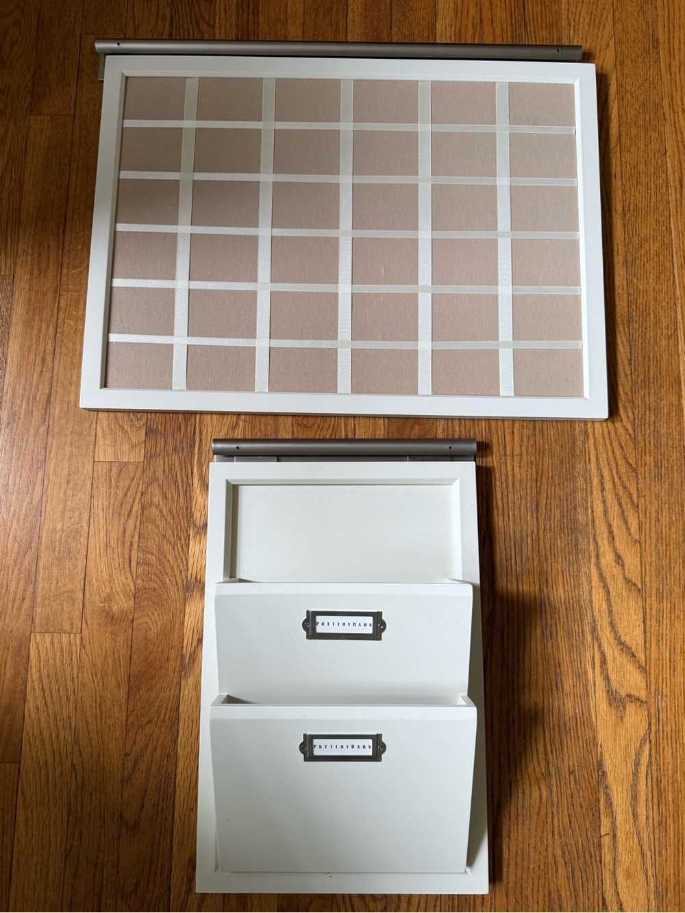 Pottery Barn Wall-Mount Mail Organizer and Grid Notice Board